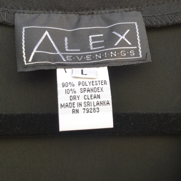 Alex Evenings Black Jacket Size Large - Picture 3 of 3